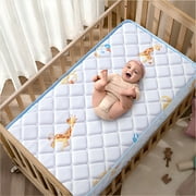 Breathable Baby Crib & Toddler Mattress, Firm and Soft Support, Skin-Friendly & Hypoallergenic Fabric, Fits Standard Cribs & Toddler Beds - 52x27.6x5 inch
