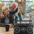 thumbnail image 3 of Boombox Retro WISCENT Reproductor de Casetes de los 80 con Bluetooth y USB, 3 of 9