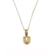 thumbnail image 1 of Collar con dije de oro laminado letra brillos U, 1 of 6