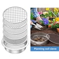 thumbnail image 4 of sunsanly Soil Sifter Set Stainless Steel Sieve Frame with 5 Mesh Sieve Pans Rustproof Garden Sieve Kit for Stones Weeds Filtration, 4 of 7