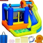 Sportspower My 1st Jump N Water Slide with Bounce House ages 3-8 yrs, Lifetime Warranty on Heavy Duty Blower