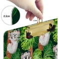 thumbnail image 4 of FMSHPON Koala Bear Palm Leaves Clipboard Hardboard Wood Nursing Clip Board and Pull for Standard A4 Letter 13x9 inches, 4 of 8