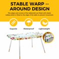 thumbnail image 4 of Easter Table Cloths for 8 Foot Rectangle Tables, Spring Watercolor Bunny Eggs Tulip Flower Plant Patio Waterproof Elastic Fitted Tablecloths, Washable Rectangular Table Cover for Camping, 4 of 8