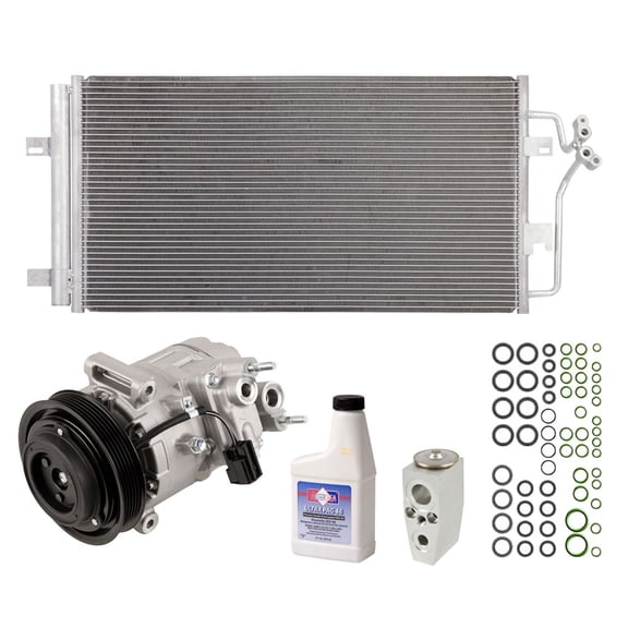 For Buick Lucerne 3.8L 2006-2008 AC Compressor w/ A/C Condenser & Repair Kit - BuyAutoParts