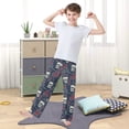 thumbnail image 5 of Wobogo Rose Art Skull Long Pajama Pants Bottoms Soft Sleepwear with Pockets, 5 of 9