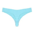 thumbnail image 4 of B91xZ Culottes Bikini pour Femmes en Microfibre Extensible Taille Basse, Bleu Clair, 4 of 4