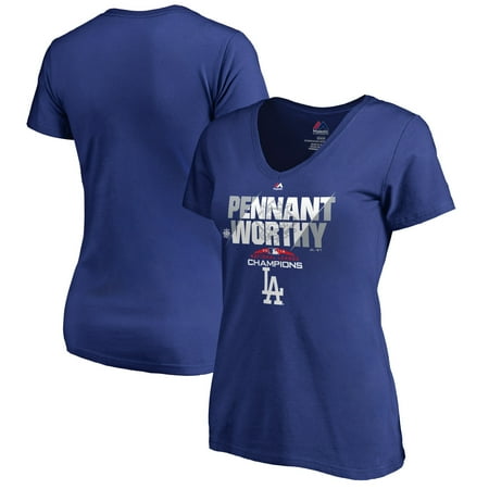 Outdoor Patio Heaters Los Angeles Los Angeles Dodgers Majestic Women's 2018 National League Champions Heater V-Neck T-Shirt - Royal ()
