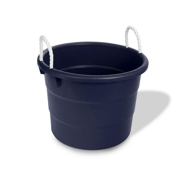 Your Zone 37.85 Litre Plastic Storage Tub with Rope Handles, 1 strorage tub