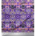 thumbnail image 1 of Soimoi Satin Silk Fabric Floral & Paisley Decorative Printed Craft Fabric by The Yard 42 Inch Wide, 1 of 1