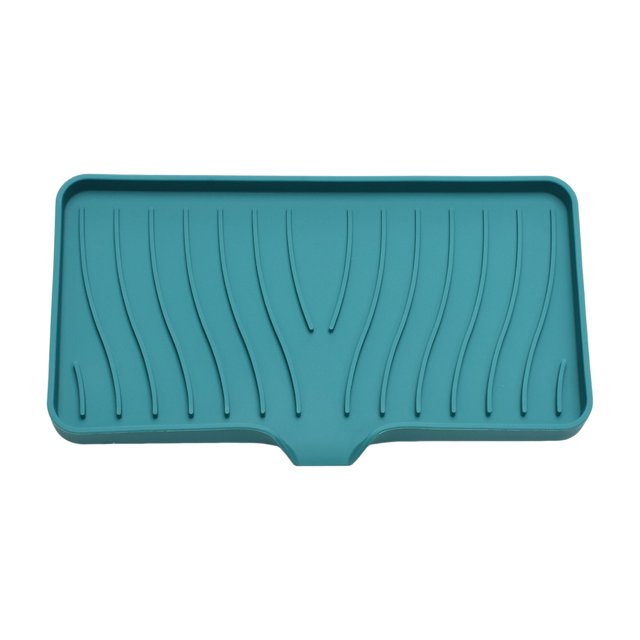 Caja de jabón Inteprter Suministros de baño Soporte para platos Silicona Verde Grande