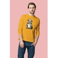 thumbnail image 3 of Old Glory Mens Bulldog Crown Long Sleeve Graphic T Shirt, 3 of 6