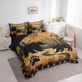 thumbnail image 3 of Feelyou Woodland Bear Twin Bedding Sets 7-Piece, Jungle Pine Tree Bedding Comforter Set, 3 of 8