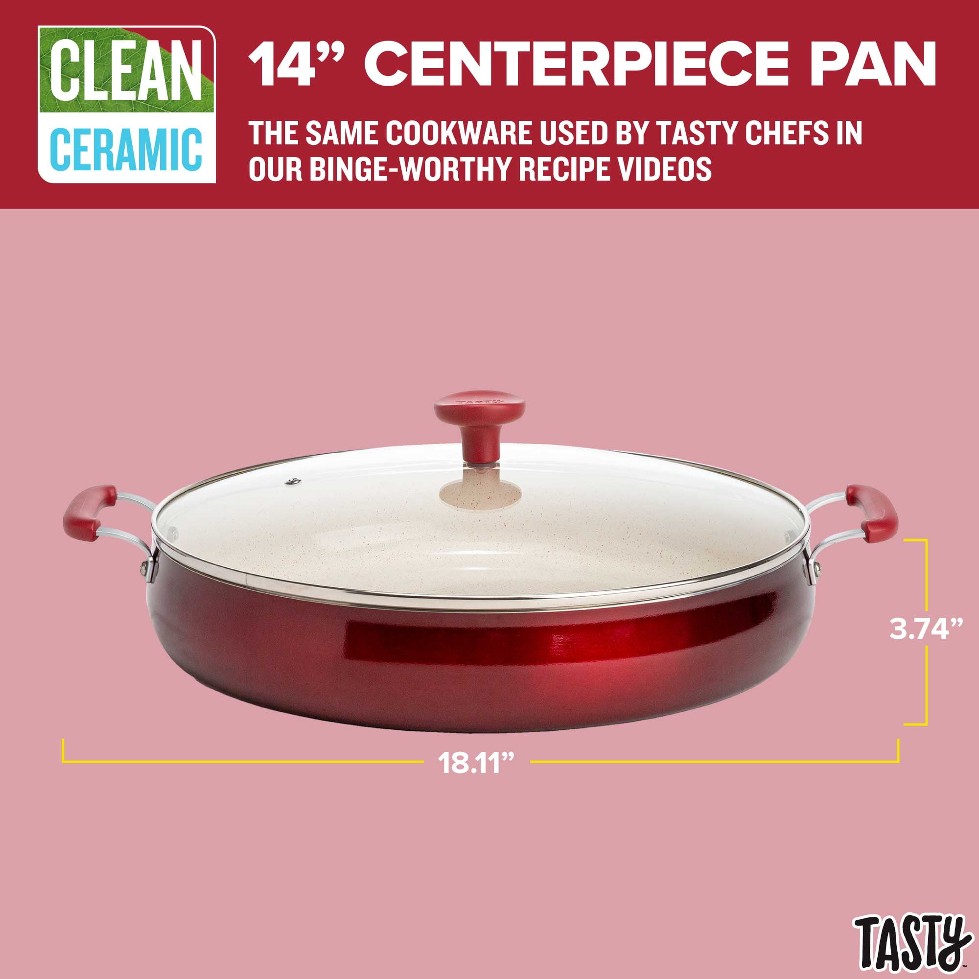 Ceramic Bakeware Kitchen Cookware Cupcake Pans Baking Sheet Red Flower–  Qolture
