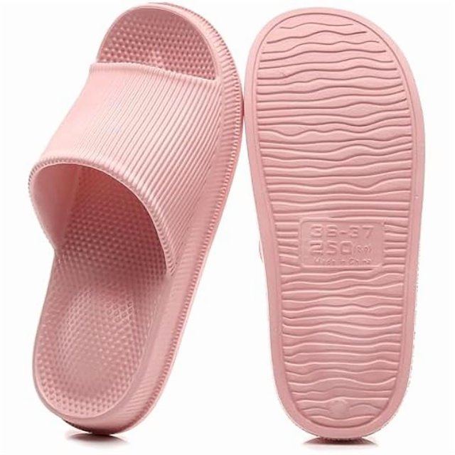 wonima44 Cloud Slippers for Women and Men Indoor & Outdoor Pillow Slippers Non Slip Quick Drying Shower Slides Bathroom Sandals Light Weight EVA Platform Environmental Friendly Casual Shoes