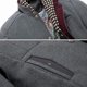 thumbnail image 4 of Abrigo de invierno para hombre, abrigo corto de lana, abrigo de invierno, chaqueta de invierno para negocios, ocio, abrigo para hombre con bufanda desmontable, 4 of 5