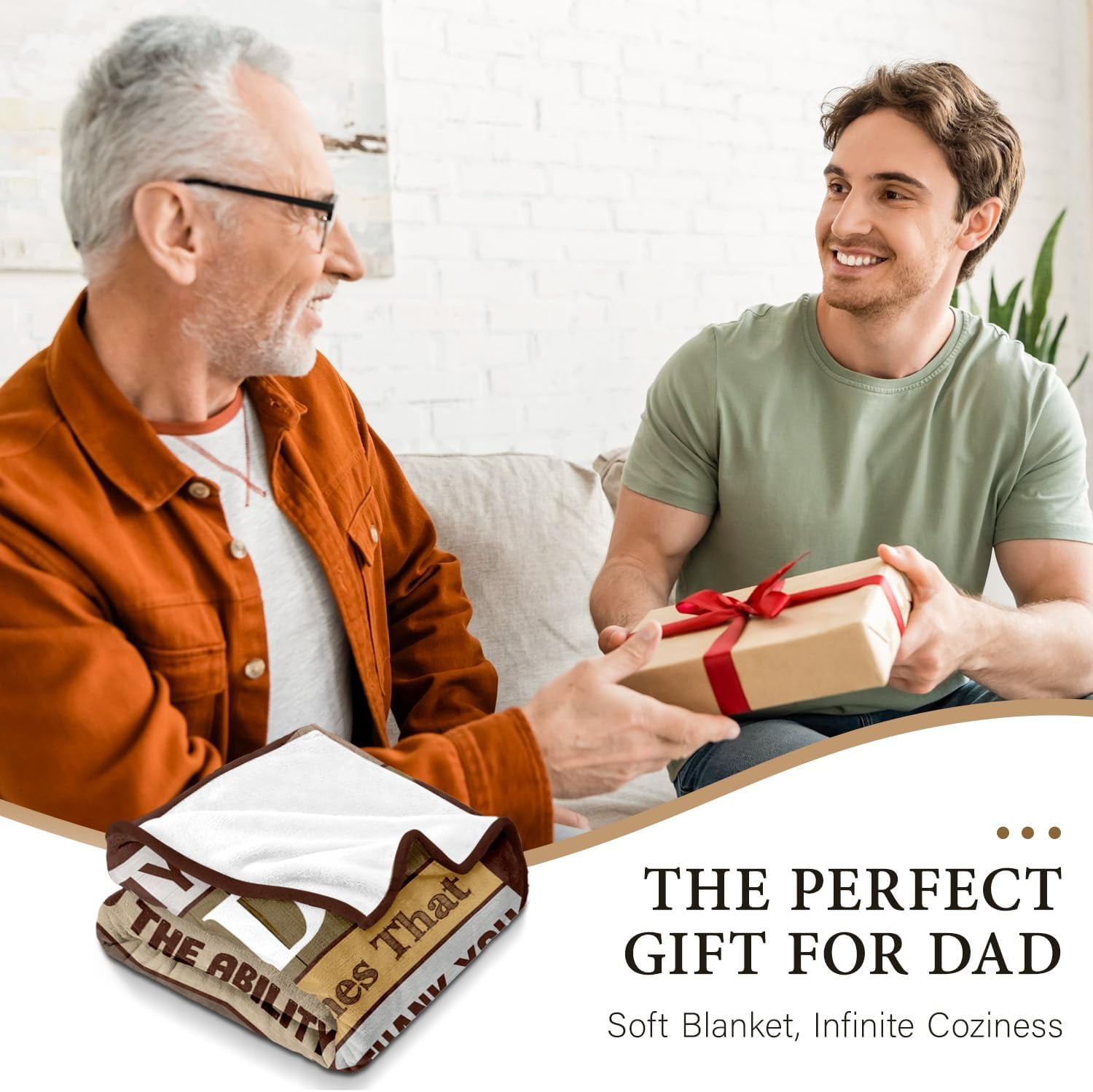 Gifts for Dad from Daughter Son - Birthday Gifts for Dad - Christmas Blanket Gift for Dads - Best Dads Ever Gift - Cool Dad's Birthday Present - Funny Present for Father - Throw Blanket