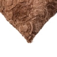 thumbnail image 3 of Luxe Faux faux Pillow Set 2-Piece Brown Sheepskin 18x18" Soft, 3 of 3