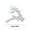 Silver, variant on SLYNSHome Christmas Tree Deer Ornament,2.3 Inch Reindeer Hanging Pendant 2D Flat Elk Figurine Sign for Holiday Car Rearview Mirror Backpacks Decoration Animal Lovers Xmas Gifts (Silver)