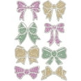 thumbnail image 7 of Bow-Knot Rhinestonet Iron on Transfer 11.7x8.3 Inch Heat Transfer Decal Bling Crystal Decals Clear Rhinestone Template Clothing Repair Applique for T-Shirt Clothing Pants Bags DIY, 7 of 7