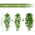 thumbnail image 2 of Plantas colgantes artificiales BLEUM CADE Fake Pothos Vines x8, 2 of 9