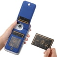 thumbnail image 3 of ShellTech for iPhone 15 Pro Max Wallet Case Cover Slim Stand Credit Card Holder Slot TPU Hand Strap for iPhone15 Pro Max Case Women Men,Blue, 3 of 13