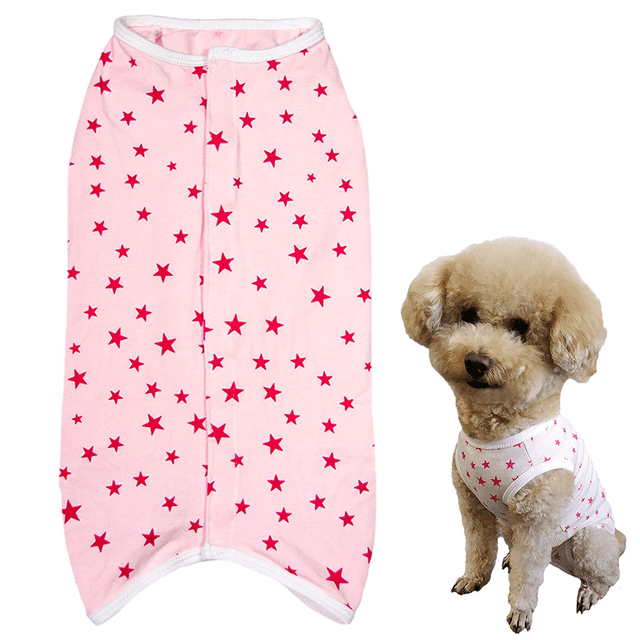 Pet Dog's Recovery Suit Post Surgery Shirt for Puppy, Wound Protective Clothes for Little Animals