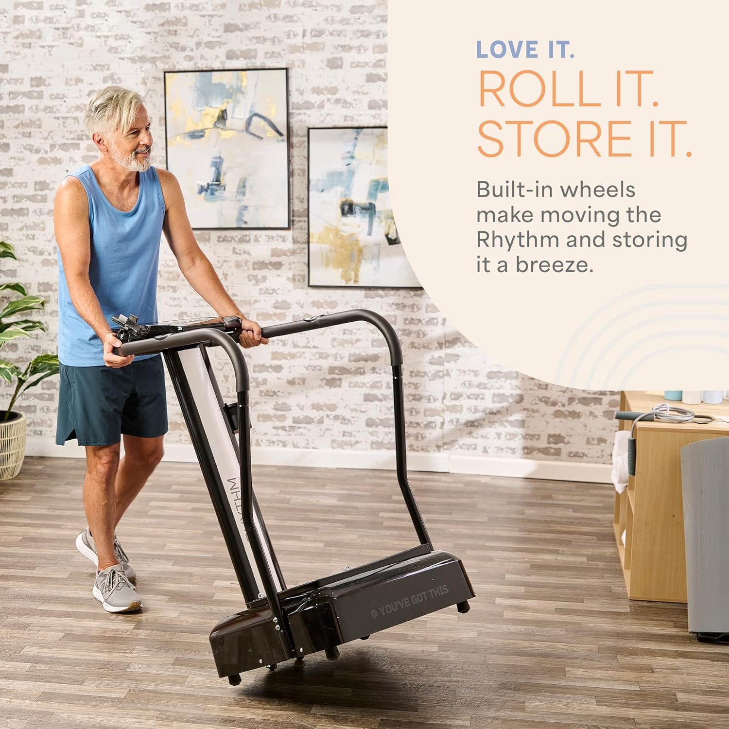 Lifepro Rhythm Vibration Plate Exercise Machine with Handles – Full Body Vibrating Plate for Lymphatic Drainage, Circulation & Recovery – Home Weight Loss Exercise Machine - Black