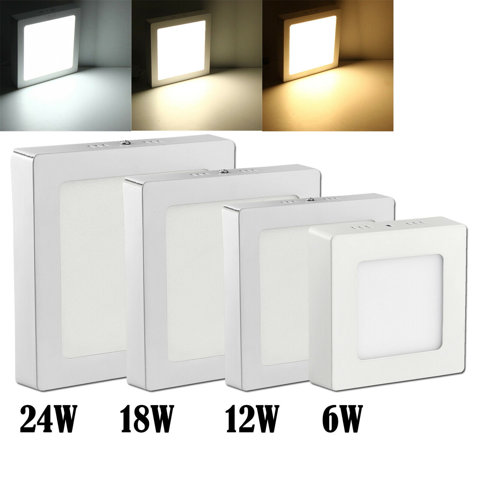 6W 12W 18W 24W Surface Mounted LED Ceiling Panel Light Wall Down Lamp Fixtures