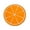 Orange, variant on Panda Superstore Lovely Fruit Cup Mats Kitchenware Round Coasters Bowl Mats, Fruit Green - Set of 5