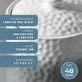 thumbnail image 5 of Better Homes & Gardens Blue Mint & Basil 2-Wick Gray & White Ombre Ceramic Jar Candle with Citronella, 17oz, 5 of 9