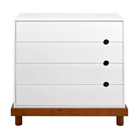 Baby Mod - Olivia 4-Drawer Dresser, Amber and White