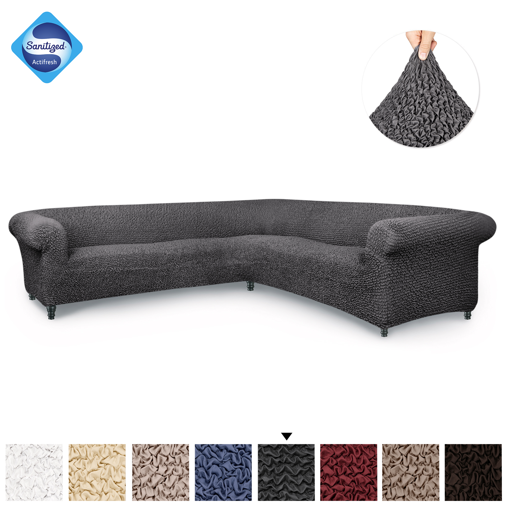 Paulato by Ga.I.Co. Sectional Corner Couch Cover Microfibra Collection