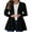 Black, variant on Womens Lightweight Open Front Casual Cardigan Sweaters Long Sleeve Ribbed Comfy Trendy Spring Fall Peplum Outerwear