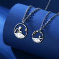 thumbnail image 3 of ZHAOCHENG Collar de Plata El Principito y el pequeño zorro couging Pace-gift- Sincere Electronic, 3 of 4