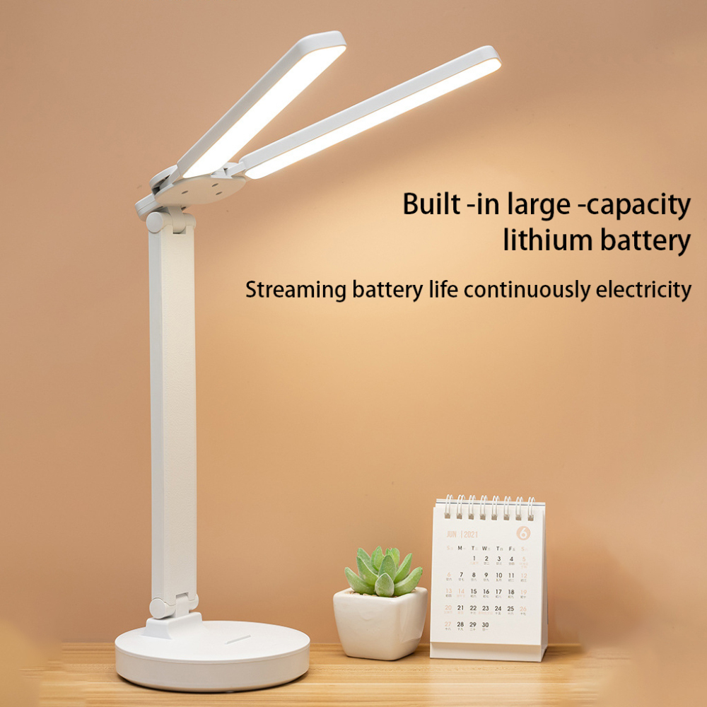 Alextreme LED DoubleHead USB Desk Lamp Eye Caring Double Swing Arm