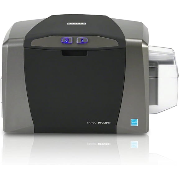 Fargo DTC1250e Single-Sided Desktop ID Card Printer – Color, Dye Sublimation/Thermal Transfer, USB