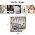 thumbnail image 5 of Purple Flowers Cloth Napkins, Vintage Weeping Spring Floral Truck Butterfly Retro Washable and Reusable Dinner Napkins Set of 8, Table Napkin for Kitchen Party Birthday Wedding Hotel 20"x20", 5 of 9