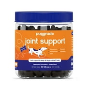PupGrade Joint Support Supplement for Dogs - Natural Glucosamine Chondroitin & MSM Soft Chews for Hip and Joint Pain Relief - Recommended for Hip Dysplasia, Arthritis & Joint Disease
