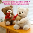 thumbnail image 2 of Teddy Bear with Rose Bouquet, 2026 New Cute Plush Teddy with Magnetic Hands Hugging Roses - Bouquet Turns into a Hat, Romantic Gift for Valentine's Day Wedding, 2 of 7
