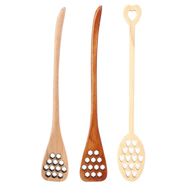 Spptty Stirring Spoon,Stirring Stick,3Pcs Stirring Rod Coffee Milk Honey Mixing Spoon Stick with Long Handle for Home Coffee Shop