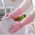 thumbnail image 3 of Rubber Gloves-Latex Free Kitchen Cleaning Gloves Household Waterproof Dishwashing, 3 of 6