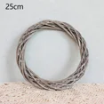 thumbnail image 3 of Christmas Rattan Ring Wreath Round Design Vine Ring Garland Ornament Xmas Tree Hanging Decorations Home Wedding Party Craft, 3 of 5