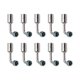 thumbnail image 4 of 10 piezas 3/8 pulgadas aire acondicionado 90 grados Beadlock aluminio empalmador de CA accesorios de manguera conector adaptador para coche camión vehículo de ingeniería, 4 of 9