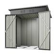 thumbnail image 3 of Black 6 x 4 ft Outdoor Storage Shed, All Weather Tool Shed for Garden, Backyard, Lawn, 3 of 9