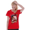 thumbnail image 3 of No Pain No Gain Skull Dagger Tattoo Womens Slim Fit Graphic Tee Brisco Brands X, 3 of 5