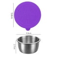 thumbnail image 3 of 1 Set Portable Salad Dressing Container Condiment Containers with Lids, Reusable Stainless Steel Sauce Cups Containers For Picnic and Travel, 3 of 7
