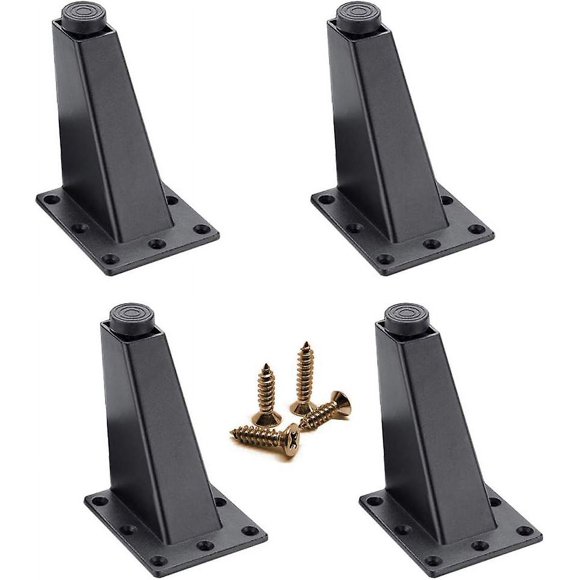 Furniture Legs 4 Pieces Adjustable Furniture Legs Metal Table Legs Furniture Legs Aluminum Alloy Black Sofa Leg for Furniture Sofa Table