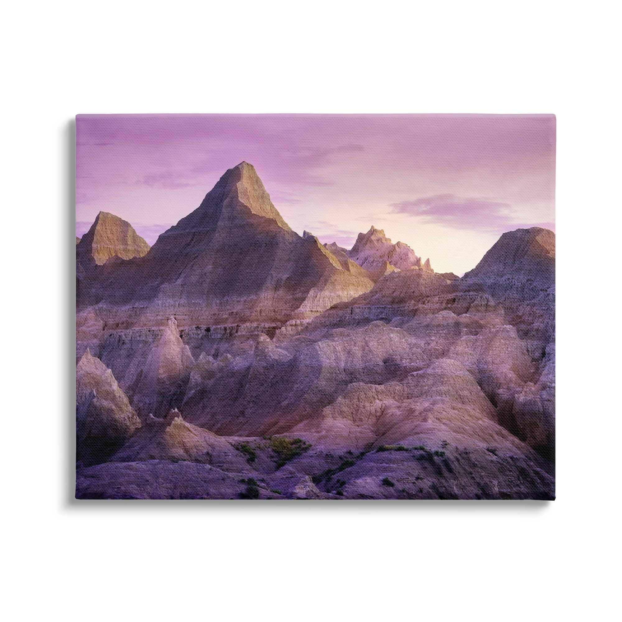 Stupell Badlands Canyon Cliffs Landscape Landscape Photography Gallery Wrapped Canvas Print Wall Art