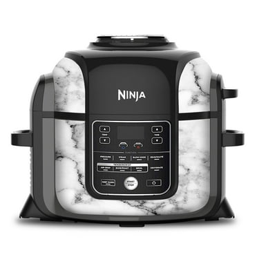 Skin Wrap for Ninja Foodi 6.5 Quart QT Accessories Cover Sticker | Wraps fit Ninja Foodi 6.5 Quart QT Mdl: OP302 107 | Grey White Marble