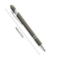thumbnail image 4 of 2-in-1 Stylus Pen for Touchscreen with 0.7mm Ballpoint & 6mm Capacitive Tip, Metal Pen,Pens Ballpoint,Smooth One-Handed Click Operation,Ideal for Corporate Gifts & Logo Printing(Brown,1PC), 4 of 5